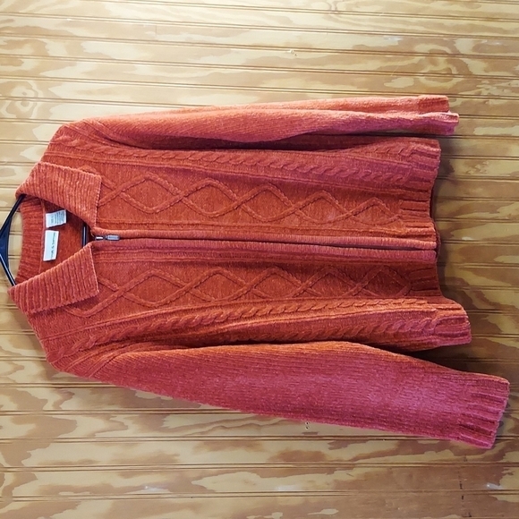 Croft&Barrow cardigan beautiful orange - Picture 2 of 6